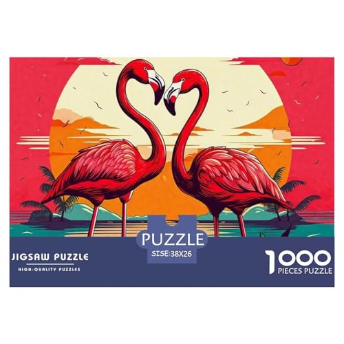 Flamingo Puzzle 1000-teilige Schwer Puzzle Spielzeug Pädagogisches Spiel Impossible Herausforderung Spielzeug Für Erwachsene Kinder 38x26cm/1000pcs Flamingo Puzzle 1000-teilige Schwer Puzzle Spielzeug Pädagogisches Spiel Impossible Herausforderung Spielzeug Für Erwachsene Kinder 38x26cm/1000pcs von OWBASKPOZ