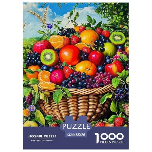 Früchte Puzzle 1000 Teile Schwer Puzzle Spielzeug Lernspiel Impossible Herausforderung Spielzeug Für Erwachsene Und Kinder Ab 12 Jahren 38x26cm/1000pcs von OWBASKPOZ