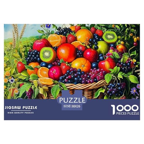 Früchte Puzzle 1000 Teile Schwer Puzzle Spielzeug Lernspiel Impossible Herausforderungsspielzeug Für Erwachsene Und Kinder Ab 12 Jahren 38x26cm/1000pcs von OWBASKPOZ