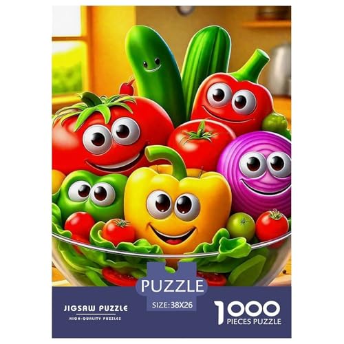 Früchte Puzzles 1000 Teile Schwer Puzzle Spielzeug Lernspiel Impossible Herausforderung Spielzeug Für Erwachsene Und Kinder in Bewährter 38x26cm/1000pcs von OWBASKPOZ