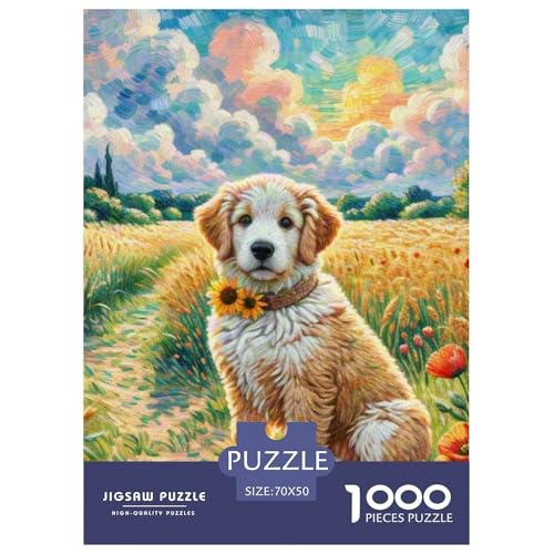 Goldener Retriever Puzzle 1000 Teile Schwer Puzzle Spielzeug Lernspiel Impossible Haustierhund Herausforderungsspielzeug Für Erwachsene Und Kinder in Bewährter 70x50cm/1000pcs Goldener Retriever Puzzle 1000 Teile Schwer Puzzle Spielzeug Lernspiel Impossible Haustierhund Herausforderungsspielzeug Für Erwachsene Und Kinder in Bewährter 70x50cm/1000pcs von OWBASKPOZ