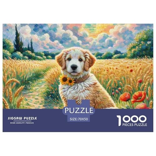 Goldener Retriever Puzzle 1000 Teile Schwer Puzzle Spielzeug Pädagogisches Spiel Impossible Haustierhund Herausforderung Spielzeug Für Erwachsene Kinder 70x50cm/1000pcs Goldener Retriever Puzzle 1000 Teile Schwer Puzzle Spielzeug Pädagogisches Spiel Impossible Haustierhund Herausforderung Spielzeug Für Erwachsene Kinder 70x50cm/1000pcs von OWBASKPOZ