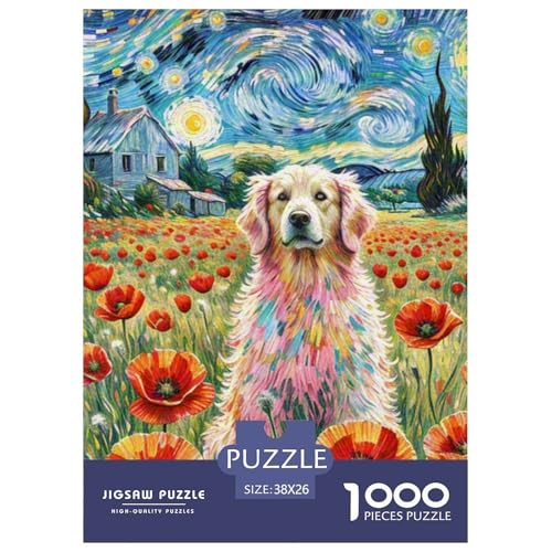 Goldener Retriever Puzzle 1000 Teile Schwer Puzzle Spielzeug Pädagogisches Spiel Impossible Haustierhund Herausforderung Spielzeug Für Erwachsene Und Kinder Ab 12 Jahren 38x26cm/1000pcs Goldener Retriever Puzzle 1000 Teile Schwer Puzzle Spielzeug Pädagogisches Spiel Impossible Haustierhund Herausforderung Spielzeug Für Erwachsene Und Kinder Ab 12 Jahren 38x26cm/1000pcs von OWBASKPOZ