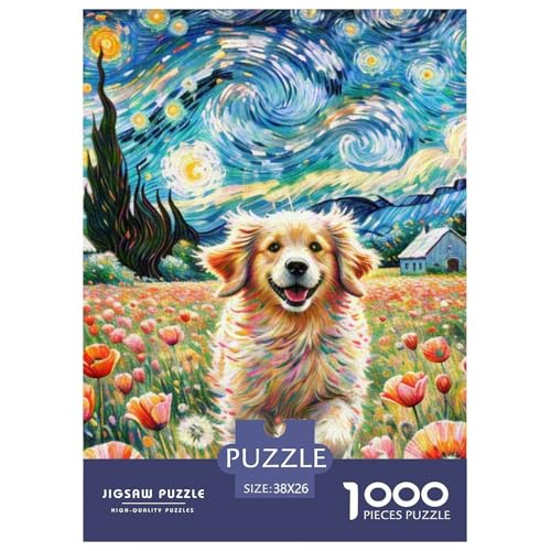 Goldener Retriever Puzzle 1000 Teile Schwer Puzzle Spielzeug Pädagogisches Spiel Impossible Haustierhund Herausforderung Spielzeug Für Erwachsene Und Kinder Ab 14 Jahren 38x26cm/1000pcs Goldener Retriever Puzzle 1000 Teile Schwer Puzzle Spielzeug Pädagogisches Spiel Impossible Haustierhund Herausforderung Spielzeug Für Erwachsene Und Kinder Ab 14 Jahren 38x26cm/1000pcs von OWBASKPOZ