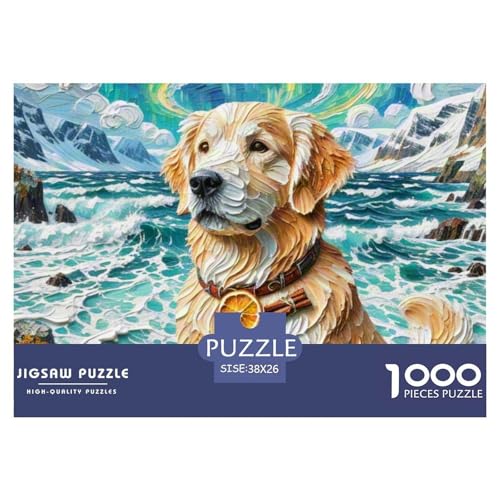 Goldener Retriever Puzzle 1000 Teile Schwer Puzzle Spielzeug Pädagogisches Spiel Impossible Haustierhund Herausforderung Spielzeug Für Erwachsene Und Kinder Ab 14 Jahren 38x26cm/1000pcs Goldener Retriever Puzzle 1000 Teile Schwer Puzzle Spielzeug Pädagogisches Spiel Impossible Haustierhund Herausforderung Spielzeug Für Erwachsene Und Kinder Ab 14 Jahren 38x26cm/1000pcs von OWBASKPOZ