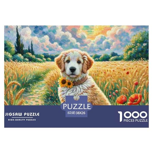 Goldener Retriever Puzzle 1000 Teile Schwer Puzzle Spielzeug Pädagogisches Spiel Impossible Haustierhund Herausforderungsspielzeug Für Erwachsene Und Kinder Ab 12 Jahren 38x26cm/1000pcs Goldener Retriever Puzzle 1000 Teile Schwer Puzzle Spielzeug Pädagogisches Spiel Impossible Haustierhund Herausforderungsspielzeug Für Erwachsene Und Kinder Ab 12 Jahren 38x26cm/1000pcs von OWBASKPOZ