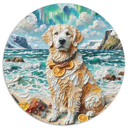 Goldener Retriever1000 Teile Puzzle Für ErwachseneKinder HaustierhundabPuzzlesGeschenk, Hobby1000pcs (67.5x67.5cm) von OWBASKPOZ