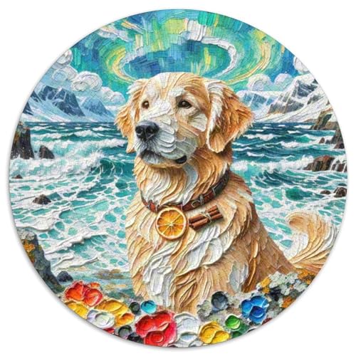 Goldener Retriever1000 Teile Puzzle Für ErwachseneKinder HaustierhundabPuzzlesGeschenk, Hobby1000pcs (67.5x67.5cm) von OWBASKPOZ