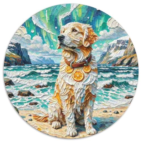 Goldener Retriever1000 Teile Puzzle PuzzlesErwachsen Erwachsene GeschenkideenpieleHaustierhund Für Familie1000pcs (67.5x67.5cm) von OWBASKPOZ