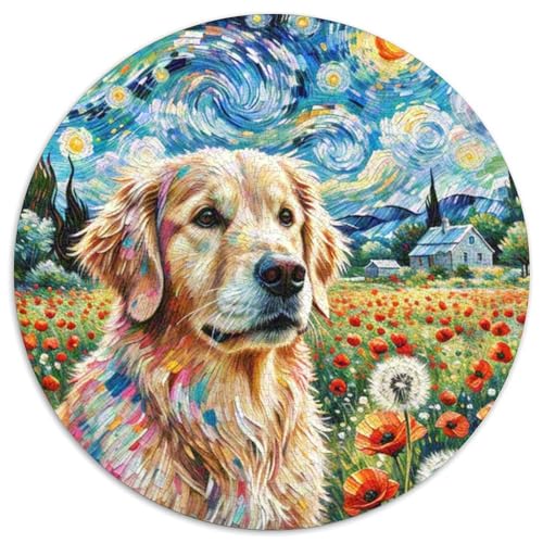 Goldener Retriever1000 Teile PuzzlesHaustierhund Jigsaw ErwachsenenKinder AbGeschenki1000pcs (67.5x67.5cm) von OWBASKPOZ