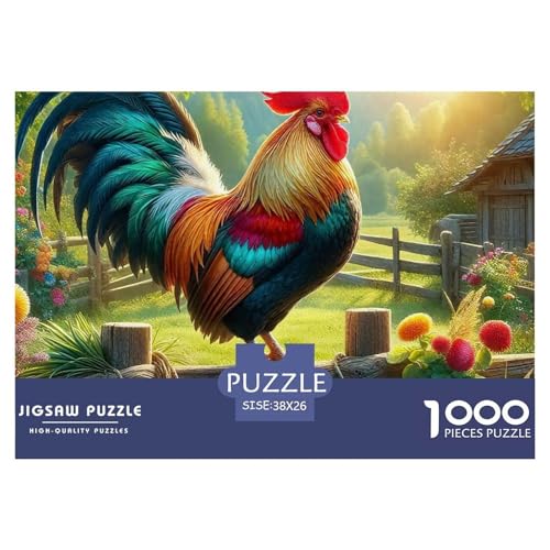 Hahn Puzzle 1000 Teile Schwer Puzzle Spielzeug Lernspiel Impossible Herausforderungsspielzeug Für Erwachsene Und Kinder in Bewährter 38x26cm/1000pcs Hahn Puzzle 1000 Teile Schwer Puzzle Spielzeug Lernspiel Impossible Herausforderungsspielzeug Für Erwachsene Und Kinder in Bewährter 38x26cm/1000pcs von OWBASKPOZ