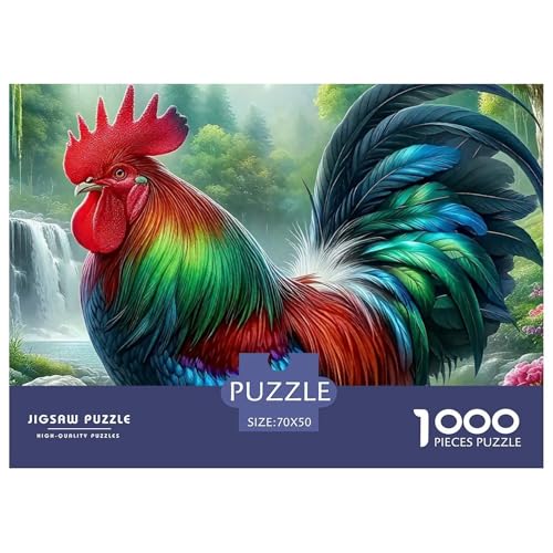 Hahn Puzzle 1000-teilige Schwer Puzzle Spielzeug Lernspiel Impossible Herausforderungsspielzeug Für Erwachsene Und Kinder Ab 14 Jahren 70x50cm/1000pcs Hahn Puzzle 1000-teilige Schwer Puzzle Spielzeug Lernspiel Impossible Herausforderungsspielzeug Für Erwachsene Und Kinder Ab 14 Jahren 70x50cm/1000pcs von OWBASKPOZ