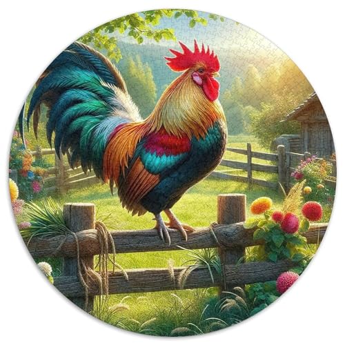 HahnPuzzle 1000 Teile FürErwachsene UndKinder,Game,PuzzlesFarbenfrohes Jigsaw Geschenk1000pcs (67.5x67.5cm) von OWBASKPOZ