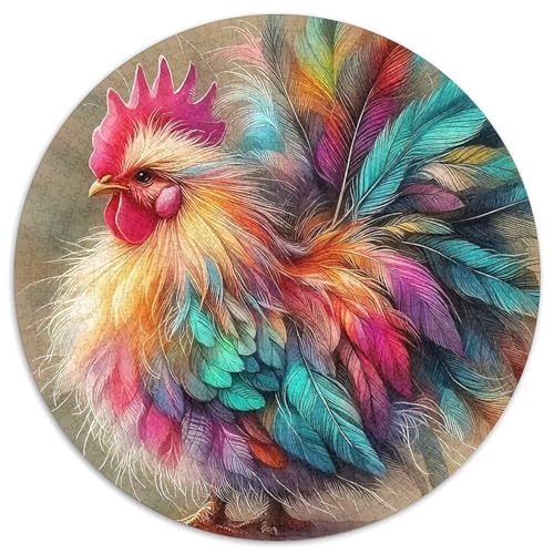 HahnPuzzle Für ErwachseneKinder Ab Puzzles 1000 Teile Geschenk, Hobby1000pcs (67.5x67.5cm) von OWBASKPOZ
