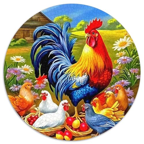 HahnPuzzle Für ErwachseneKinder Ab Puzzles 1000 Teile Geschenk, Hobby1000pcs (67.5x67.5cm) von OWBASKPOZ