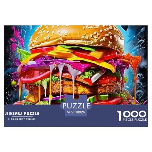 Hamburger Puzzle 1000 Teile Schwer Puzzle Spielzeug Lernspiel Impossible Herausforderungsspielzeug Für Erwachsene Kinder 38x26cm/1000pcs Hamburger Puzzle 1000 Teile Schwer Puzzle Spielzeug Lernspiel Impossible Herausforderungsspielzeug Für Erwachsene Kinder 38x26cm/1000pcs von OWBASKPOZ