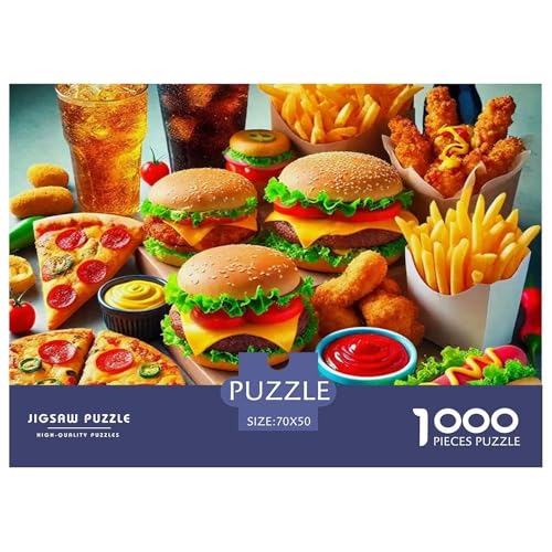 Hamburger Puzzle 1000 Teile Schwer Puzzle Spielzeug Lernspiel Impossible Herausforderungsspielzeug Für Erwachsene Kinder 70x50cm/1000pcs Hamburger Puzzle 1000 Teile Schwer Puzzle Spielzeug Lernspiel Impossible Herausforderungsspielzeug Für Erwachsene Kinder 70x50cm/1000pcs von OWBASKPOZ