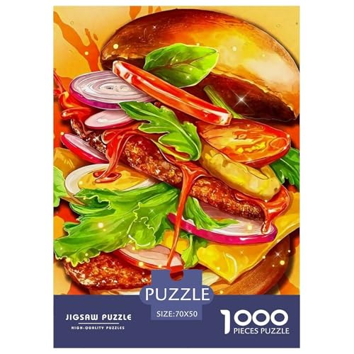 Hamburger Puzzle 1000 Teile Schwer Puzzle Spielzeug Lernspiel Impossible Herausforderungsspielzeug Für Erwachsene Und Kinder Ab 14 Jahren 70x50cm/1000pcs Hamburger Puzzle 1000 Teile Schwer Puzzle Spielzeug Lernspiel Impossible Herausforderungsspielzeug Für Erwachsene Und Kinder Ab 14 Jahren 70x50cm/1000pcs von OWBASKPOZ