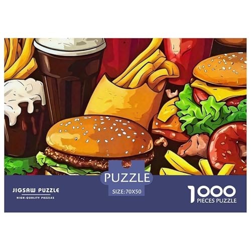 Hamburger Puzzle 1000-teilige Schwer Puzzle Spielzeug Lernspiel Impossible Herausforderungsspielzeug Für Erwachsene Kinder 70x50cm/1000pcs Hamburger Puzzle 1000-teilige Schwer Puzzle Spielzeug Lernspiel Impossible Herausforderungsspielzeug Für Erwachsene Kinder 70x50cm/1000pcs von OWBASKPOZ