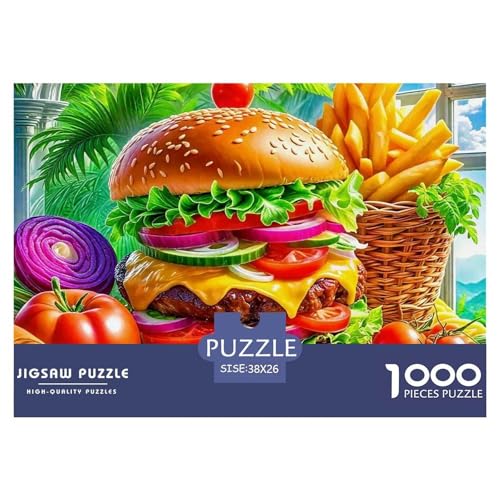 Hamburger Puzzles 1000 Teile Schwer Puzzle Spielzeug Lernspiel Impossible Herausforderungsspielzeug Für Erwachsene Kinder 38x26cm/1000pcs Hamburger Puzzles 1000 Teile Schwer Puzzle Spielzeug Lernspiel Impossible Herausforderungsspielzeug Für Erwachsene Kinder 38x26cm/1000pcs von OWBASKPOZ