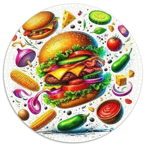 HamburgerJigsaw 1000 Teile Für Erwachsene Und Kinder, Puzzle 1000 Teile Puzzles GameGeschenk,1000pcs (67.5x67.5cm) von OWBASKPOZ