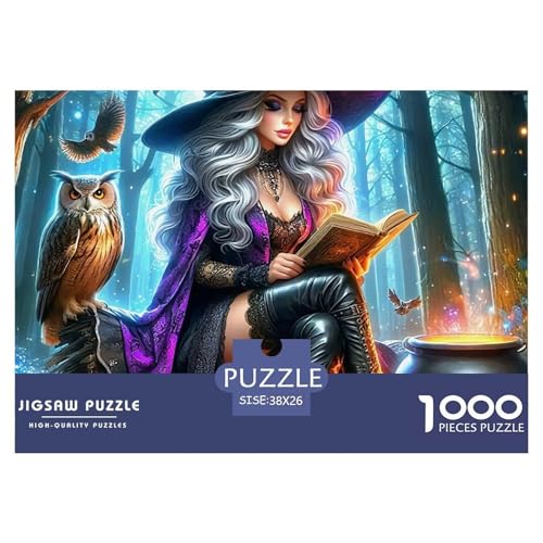 Hexe Puzzle 1000 Teile Schwer Puzzle Spielzeug Lernspiel Impossible Herausforderungsspielzeug Für Erwachsene Und Kinder in Bewährter 38x26cm/1000pcs Hexe Puzzle 1000 Teile Schwer Puzzle Spielzeug Lernspiel Impossible Herausforderungsspielzeug Für Erwachsene Und Kinder in Bewährter 38x26cm/1000pcs von OWBASKPOZ