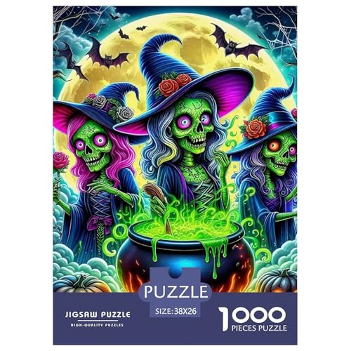 Hexe Puzzles 1000 Teile Schwer Puzzle Spielzeug Lernspiel Impossible Herausforderungsspielzeug Für Erwachsene Kinder 38x26cm/1000pcs Hexe Puzzles 1000 Teile Schwer Puzzle Spielzeug Lernspiel Impossible Herausforderungsspielzeug Für Erwachsene Kinder 38x26cm/1000pcs von OWBASKPOZ