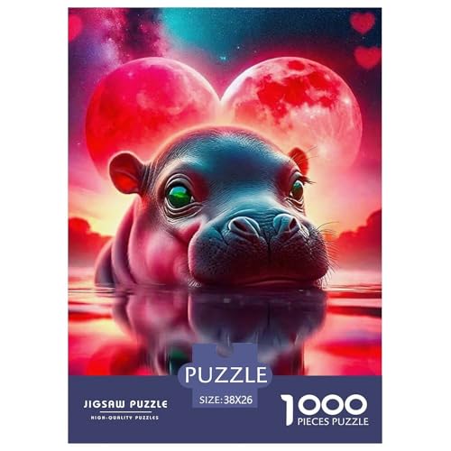 Hippopotamus Puzzle 1000 Teile Schwer Puzzle Spielzeug Pädagogisches Spiel Impossible Herausforderung Spielzeug Für Erwachsene Kinder 38x26cm/1000pcs Hippopotamus Puzzle 1000 Teile Schwer Puzzle Spielzeug Pädagogisches Spiel Impossible Herausforderung Spielzeug Für Erwachsene Kinder 38x26cm/1000pcs von OWBASKPOZ