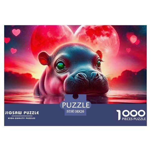 Hippopotamus Puzzles 1000 Teile Schwer Puzzle Spielzeug Lernspiel Impossible Herausforderung Spielzeug Für Erwachsene Kinder 38x26cm/1000pcs Hippopotamus Puzzles 1000 Teile Schwer Puzzle Spielzeug Lernspiel Impossible Herausforderung Spielzeug Für Erwachsene Kinder 38x26cm/1000pcs von OWBASKPOZ