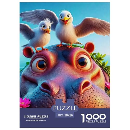 Hippopotamus Puzzles 1000 Teile Schwer Puzzle Spielzeug Lernspiel Impossible Herausforderung Spielzeug Für Erwachsene Und Kinder Ab 14 Jahren 38x26cm/1000pcs Hippopotamus Puzzles 1000 Teile Schwer Puzzle Spielzeug Lernspiel Impossible Herausforderung Spielzeug Für Erwachsene Und Kinder Ab 14 Jahren 38x26cm/1000pcs von OWBASKPOZ
