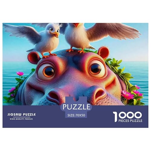 Hippopotamus Puzzles 1000 Teile Schwer Puzzle Spielzeug Lernspiel Impossible Herausforderung Spielzeug Für Erwachsene Und Kinder in Bewährter 70x50cm/1000pcs Hippopotamus Puzzles 1000 Teile Schwer Puzzle Spielzeug Lernspiel Impossible Herausforderung Spielzeug Für Erwachsene Und Kinder in Bewährter 70x50cm/1000pcs von OWBASKPOZ