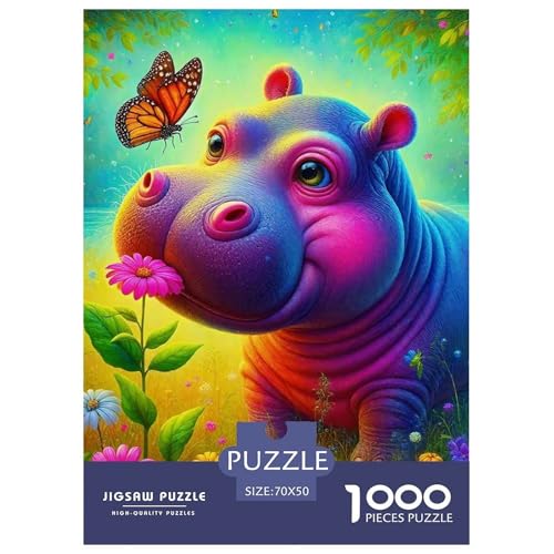 Hippopotamus Puzzles 1000 Teile Schwer Puzzle Spielzeug Lernspiel Impossible Herausforderungsspielzeug Für Erwachsene Und Kinder Ab 12 Jahren 70x50cm/1000pcs Hippopotamus Puzzles 1000 Teile Schwer Puzzle Spielzeug Lernspiel Impossible Herausforderungsspielzeug Für Erwachsene Und Kinder Ab 12 Jahren 70x50cm/1000pcs von OWBASKPOZ