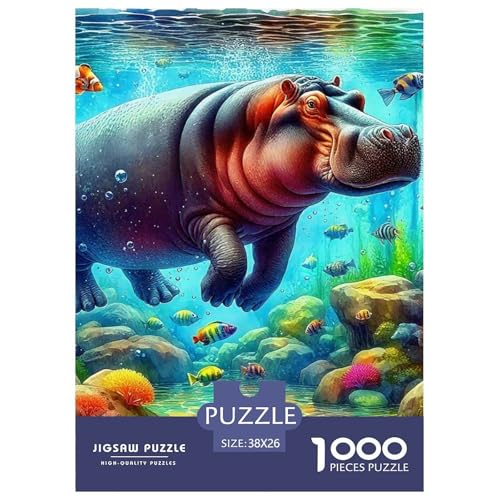 Hippopotamus Puzzles 1000 Teile Schwer Puzzle Spielzeug Lernspiel Impossible Herausforderungsspielzeug Für Erwachsene Und Kinder in Bewährter 38x26cm/1000pcs Hippopotamus Puzzles 1000 Teile Schwer Puzzle Spielzeug Lernspiel Impossible Herausforderungsspielzeug Für Erwachsene Und Kinder in Bewährter 38x26cm/1000pcs von OWBASKPOZ