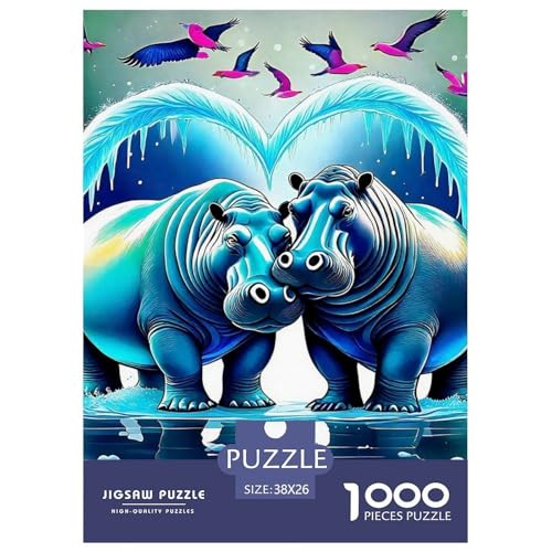Hippopotamus Puzzles 1000 Teile Schwer Puzzle Spielzeug Pädagogisches Spiel Impossible Herausforderung Spielzeug Für Erwachsene Kinder 38x26cm/1000pcs Hippopotamus Puzzles 1000 Teile Schwer Puzzle Spielzeug Pädagogisches Spiel Impossible Herausforderung Spielzeug Für Erwachsene Kinder 38x26cm/1000pcs von OWBASKPOZ