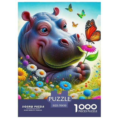 Hippopotamus Puzzles 1000 Teile Schwer Puzzle Spielzeug Pädagogisches Spiel Impossible Herausforderung Spielzeug Für Erwachsene Kinder 70x50cm/1000pcs Hippopotamus Puzzles 1000 Teile Schwer Puzzle Spielzeug Pädagogisches Spiel Impossible Herausforderung Spielzeug Für Erwachsene Kinder 70x50cm/1000pcs von OWBASKPOZ