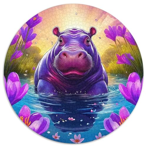 Hippopotamus1000 Teile Puzzle Für Erwachsene Und Kinder Jigsaw Lernspiel Herausforderungsspielzeug1000pcs (67.5x67.5cm) von OWBASKPOZ