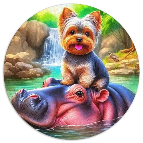 HippopotamusPuzzle 1000 Teile Für Erwachsene Und Kinder,Jigsaw GameGeschenk,1000pcs (67.5x67.5cm) von OWBASKPOZ