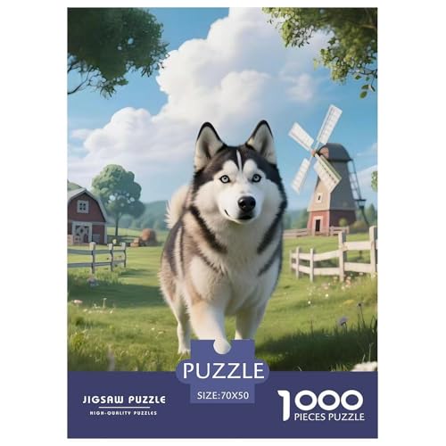 Huskies Puzzles 1000 Teile Schwer Puzzle Spielzeug Lernspiel Impossible Haustier Hund Herausforderung Spielzeug Für Erwachsene Kinder 70x50cm/1000pcs Huskies Puzzles 1000 Teile Schwer Puzzle Spielzeug Lernspiel Impossible Haustier Hund Herausforderung Spielzeug Für Erwachsene Kinder 70x50cm/1000pcs von OWBASKPOZ