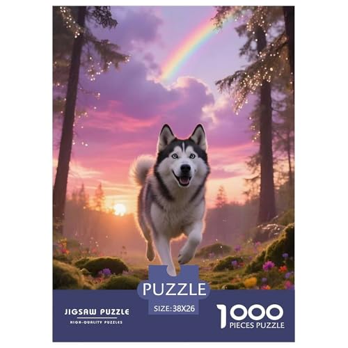 Huskies Puzzles 1000 Teile Schwer Puzzle Spielzeug Pädagogisches Spiel Impossible Haustier Hund Herausforderung Spielzeug Für Erwachsene Und Kinder Ab 12 Jahren 38x26cm/1000pcs Huskies Puzzles 1000 Teile Schwer Puzzle Spielzeug Pädagogisches Spiel Impossible Haustier Hund Herausforderung Spielzeug Für Erwachsene Und Kinder Ab 12 Jahren 38x26cm/1000pcs von OWBASKPOZ