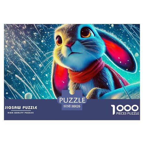 Kaninchen Puzzle 1000 Teile Schwer Puzzle Spielzeug Pädagogisches Spiel Impossible Herausforderung Spielzeug Für Erwachsene Und Kinder Ab 12 Jahren 38x26cm/1000pcs Kaninchen Puzzle 1000 Teile Schwer Puzzle Spielzeug Pädagogisches Spiel Impossible Herausforderung Spielzeug Für Erwachsene Und Kinder Ab 12 Jahren 38x26cm/1000pcs von OWBASKPOZ