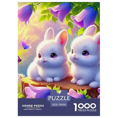 Kaninchen Puzzles 1000 Teile Schwer Puzzle Spielzeug Lernspiel Impossible Herausforderung Spielzeug Für Erwachsene Und Kinder in Bewährter 70x50cm/1000pcs Kaninchen Puzzles 1000 Teile Schwer Puzzle Spielzeug Lernspiel Impossible Herausforderung Spielzeug Für Erwachsene Und Kinder in Bewährter 70x50cm/1000pcs von OWBASKPOZ
