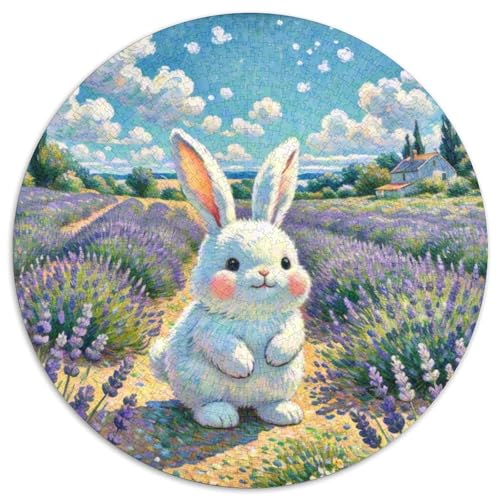 Kaninchen1000 Circular Puzzle Schwieriges PuzzleStressabbau-SpielzeugPet Kaninchen Für Erwachsene Kinder1000pcs (67.5x67.5cm) von OWBASKPOZ