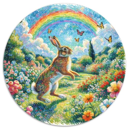 Kaninchen1000 Teile, PuzzleErwachsenenKinder Pet KaninchenabPuzzlesJigsawGeschenki1000pcs (67.5x67.5cm) von OWBASKPOZ