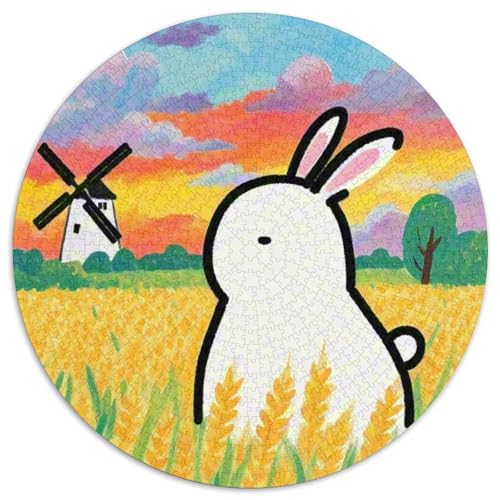 Kaninchen1000 Teile Erwachsenenpuzzleabtsspiel PuzzlesPet Kaninchen Erwachsene Geschenkideenpiele FürFamilie1000pcs (67.5x67.5cm) von OWBASKPOZ