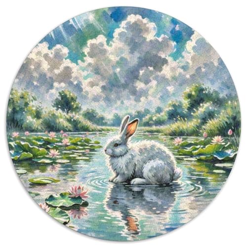 Kaninchen1000 Teile Für Erwachsene Und Kinder Puzzle Jigsaw Lernspiel Pet KaninchenHerausforderungsspielzeug1000pcs (67.5x67.5cm) von OWBASKPOZ