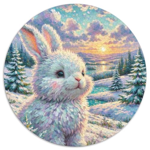 Kaninchen1000 Teile Puzzle Für Erwachsene Und Kinder Jigsaw Pet KaninchenLernspiel Herausforderungsspielzeug1000pcs (67.5x67.5cm) von OWBASKPOZ