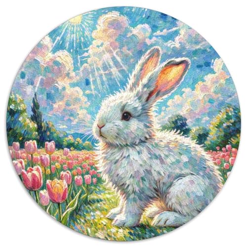 Kaninchen1000 Teile Puzzle Für Erwachsene Und Kinder Jigsaw Pet KaninchenLernspiel Herausforderungsspielzeug1000pcs (67.5x67.5cm) von OWBASKPOZ