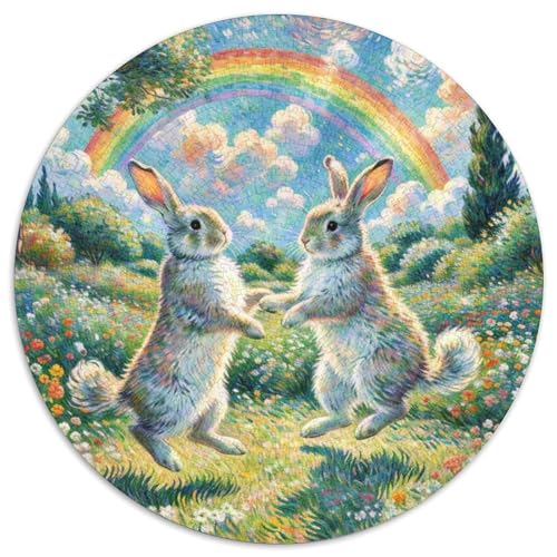 Kaninchen1000 Teile Puzzle Puzzlesfür ErwachseneKinder Pet KaninchenabGeschenk, Hobby1000pcs (67.5x67.5cm) von OWBASKPOZ