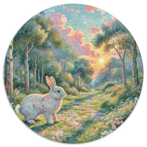 Kaninchen1000 Teile PuzzlesPet Kaninchen Jigsaw ErwachsenenKinder AbGeschenki1000pcs (67.5x67.5cm) von OWBASKPOZ
