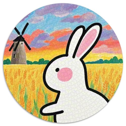 KaninchenPuzzle 1000 Teile, ErwachsenenKinder Ab PuzzlesPet Kaninchen JigsawGeschenki1000pcs (67.5x67.5cm) von OWBASKPOZ